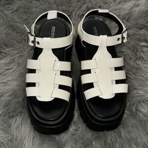 Platform sandals Used once